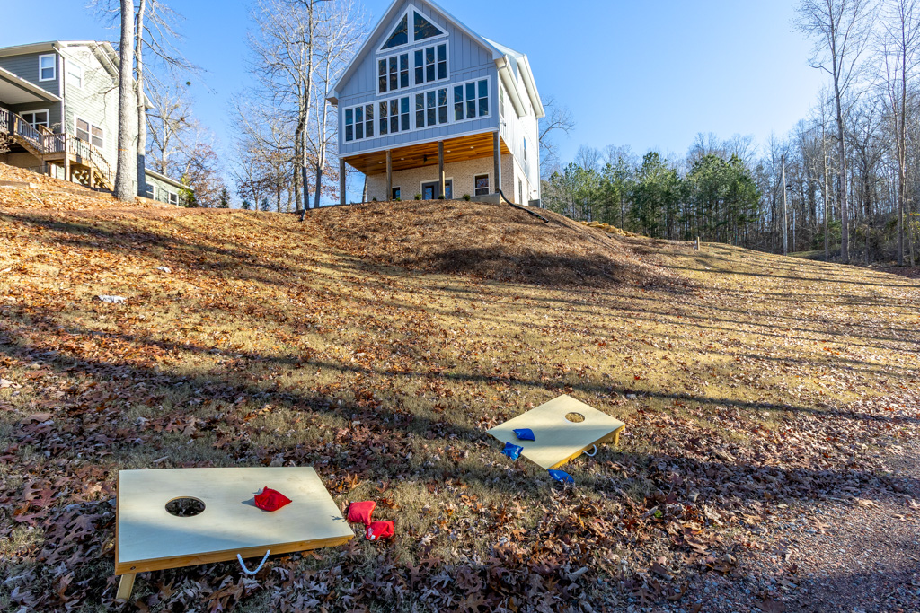 Backyard leading to the lake