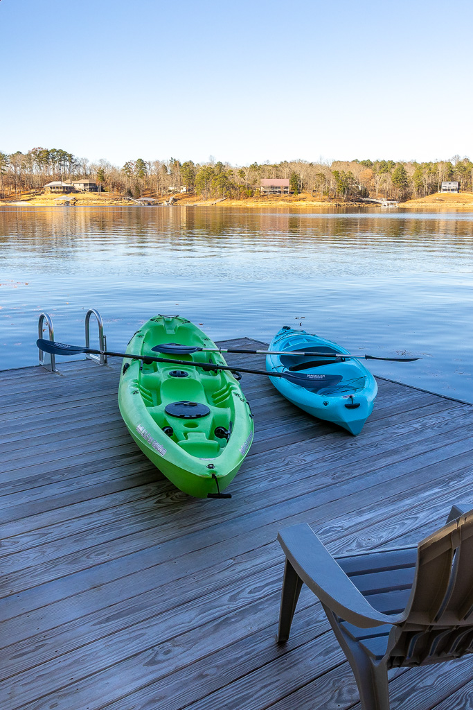 Kayaks at the dock