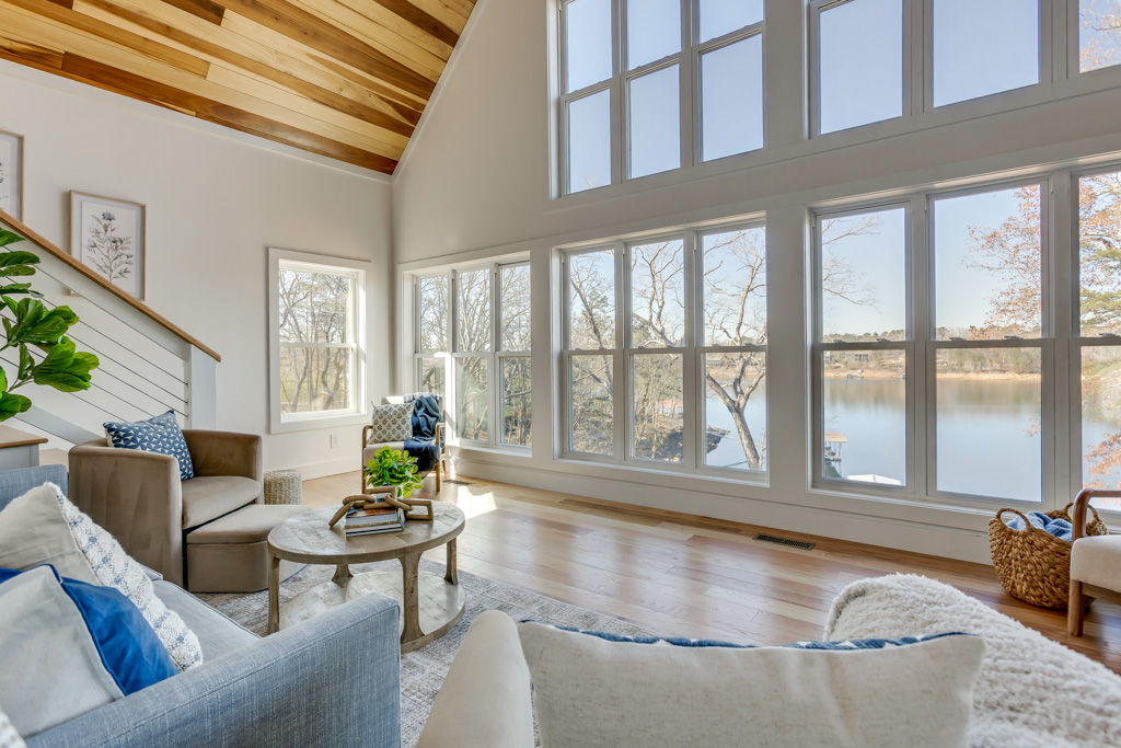 Living room with natural light